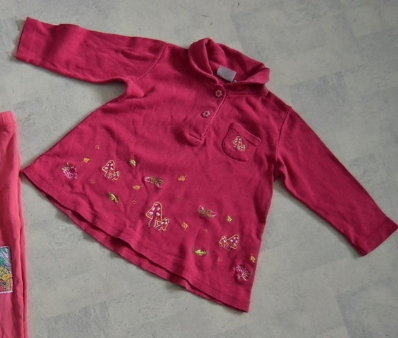 Lindex punainen tunika 86cm