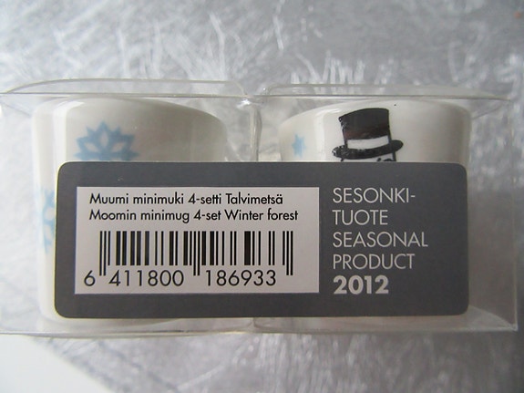Muumi minimukit Talvimetsä 2012 4kpl uusia