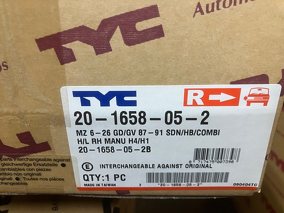 Mazda 626 GD Oikea Ajovaloumpio 87-92
