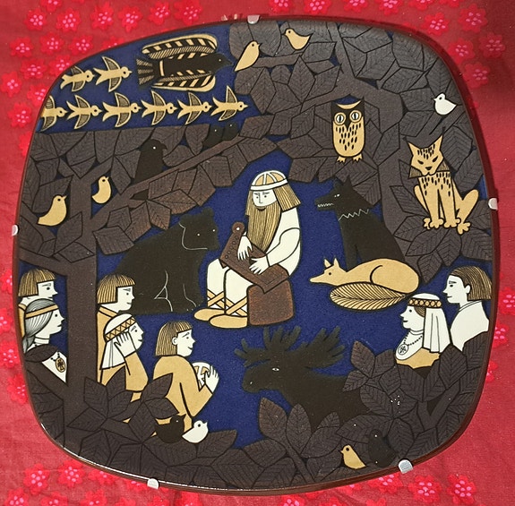 Kalevala lautanen, iso