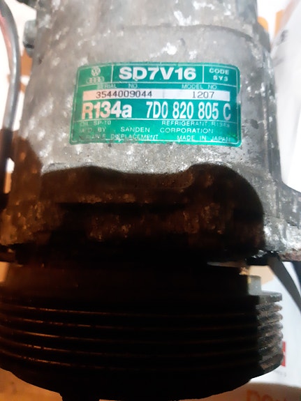 Vw ilmastoinin kompressori