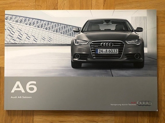 Esite Audi A6 C7 sedan vuodelta 2010/2011