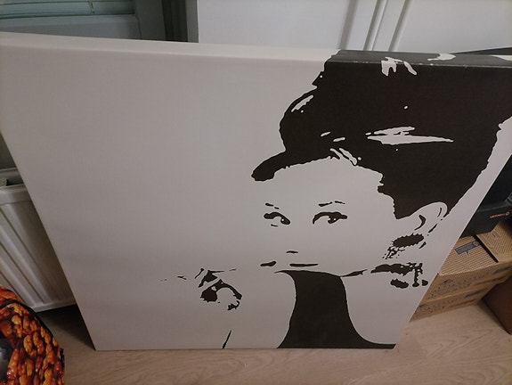 Myynti audrey hepburn taulu 90 x 90