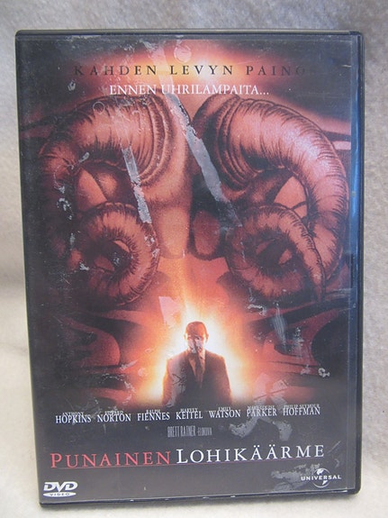 Punainen Lohikäärme dvd