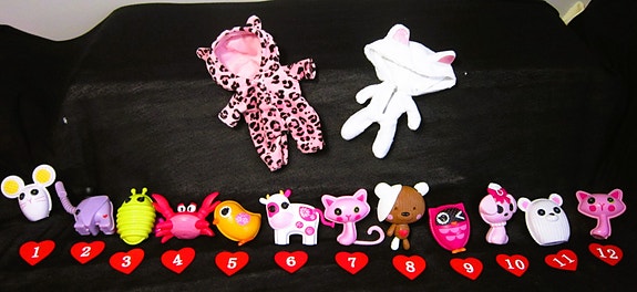 Lalaloopsy. Lemmikit.1-12. Mini-nuket. Lalaloopsy Babies ,Jumpsuit x 2