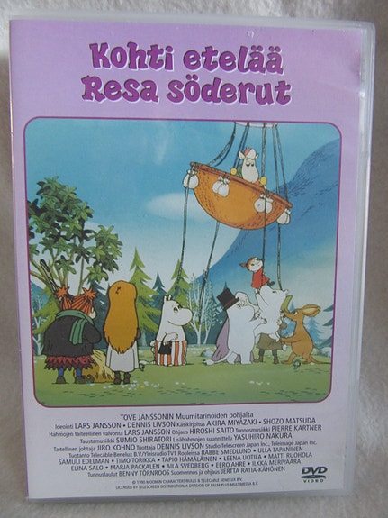 Muumi Kohti etelää dvd