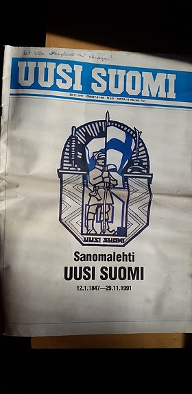 Uusi Suomi, viimeinen lehti