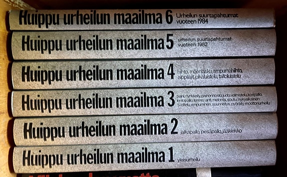 Huippu urheilun maailma kirjasarja 1-6