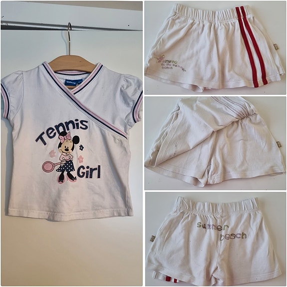 Pikku tytön tennis asu koko 92-104cm