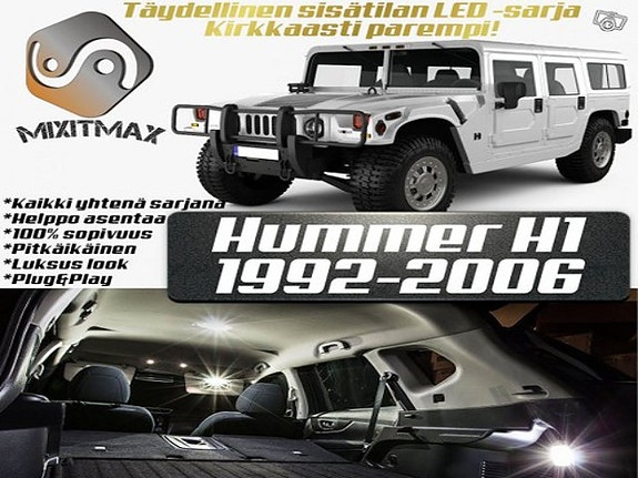 Hummer H1 Sisätilan LED -muutossarja – 20 kpl – Plug & Play