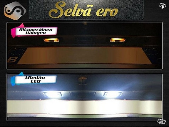 BMW LED rekisterikilven valot 6000K IP67 (2kpl)