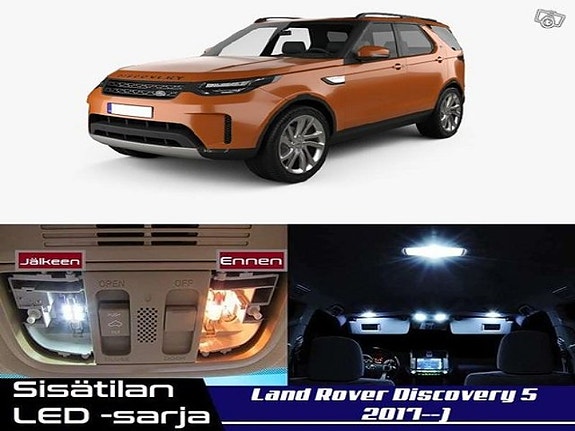 Land Rover Discovery 5 Sisätilan LED -muutossarja – 20 kpl – Plug & Play