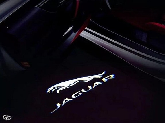 Jaguar XJ/XK/S-Type logolliset ovivalot — logo maahan (2kpl)