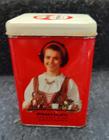 Vanha Paulig peltipurkki, 3 kpl.