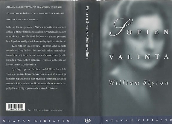 William Styron: Sofien valinta. Otava 1997.