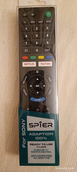 For Sony tavallinen televisio ja älytelevisio kaukosäädin