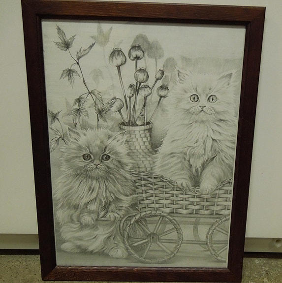 Kissataulu 34 x 44 cm