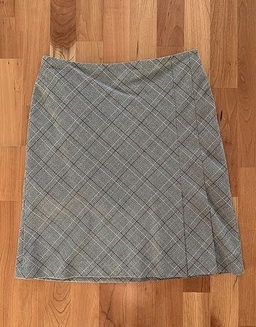 Ois harmaa ruudullinen hame koko 36