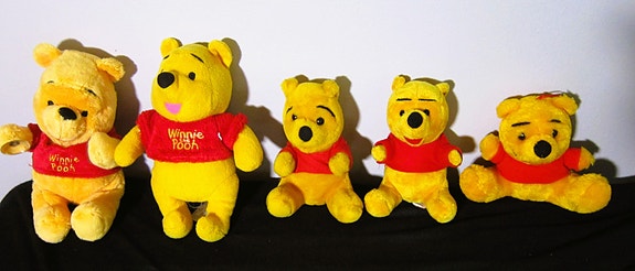 Nalle Puh/Nalle Pooh .Pehmolelut