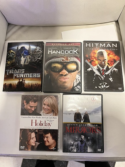 DVD Elokuvia 5kpl(uuden veroisia)