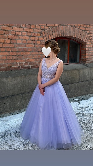 Zazabellan dazzling vanhojentanssimekko 32/s lila/violet