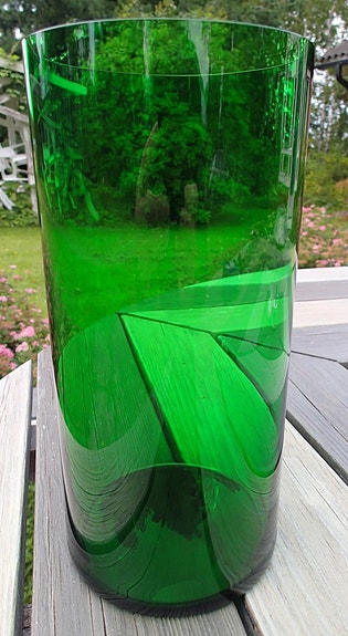 Kaj Franck - Vihreä Purtilo maljakko h=230mm