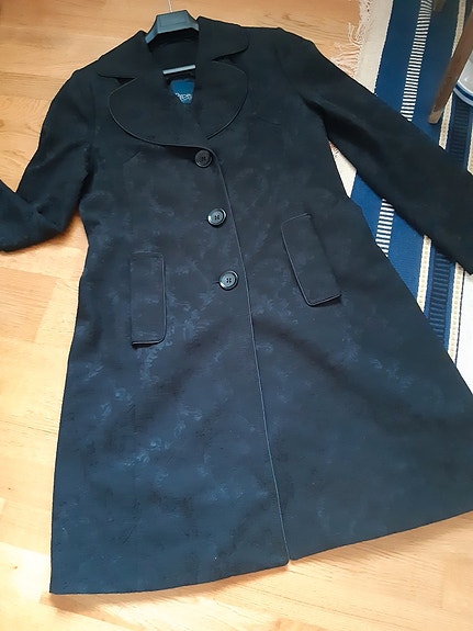 Vintage Piretta jacquard takki Modern Coats 80-luku Piretta PTA Kuopio