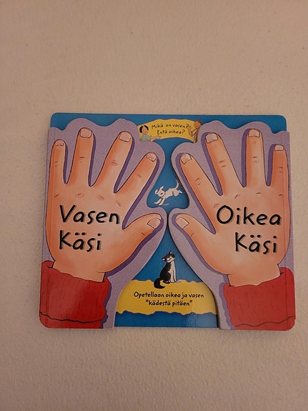 Opetellaan oikea ja vasen käsi "kädestä pitäen"
