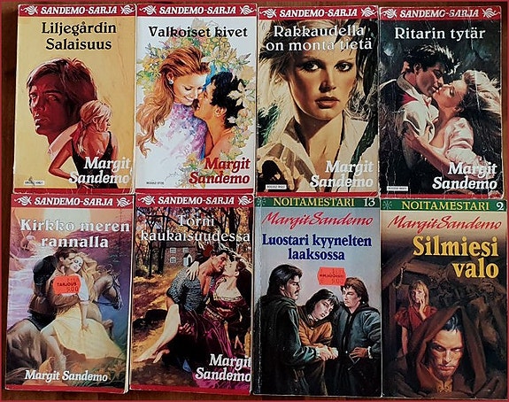 10 kpl Margit Sandemon fantasia kirjallisuutta