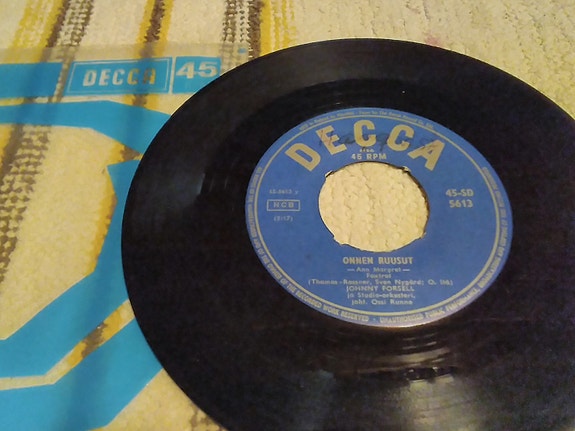 Johnny Forsell 7" Onnen ruusut / Bella Maria