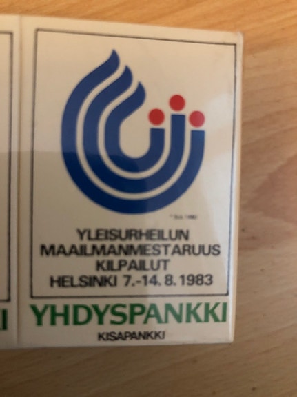Tulitikkuaskeja Helsingin yleisurheilun MM - kisat