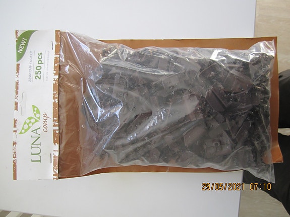Komposiitti Kiinnike Luna TWPC Fast Clip ruskea 250kpl