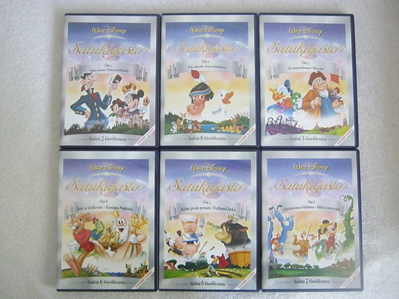 Walt Disney Satukirjasto 1-6 -dvd:tä, Imatra/posti