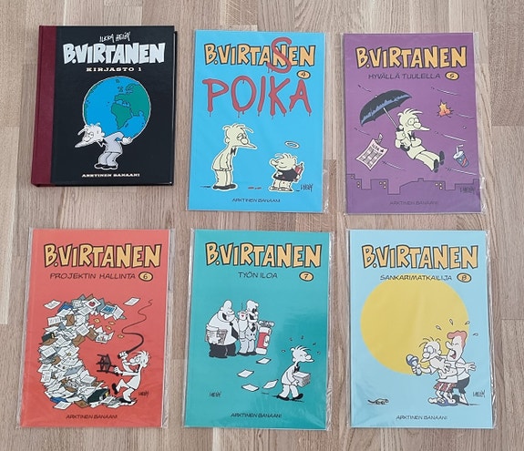 B. Virtanen -albumeita + kirja (12 kpl)