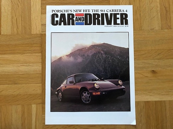 Esite Porsche 964 911 Carrera 4 1989 - lehti