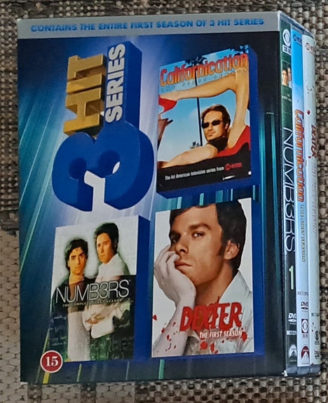 Numbers, dexter ja californication dvdt