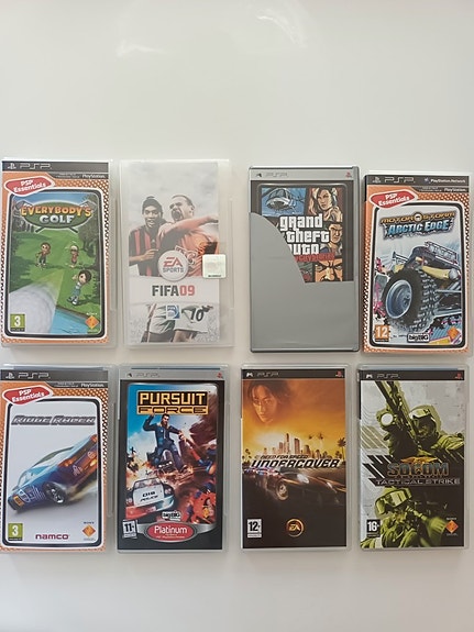PSP, PS1, 2, 3 pelejä