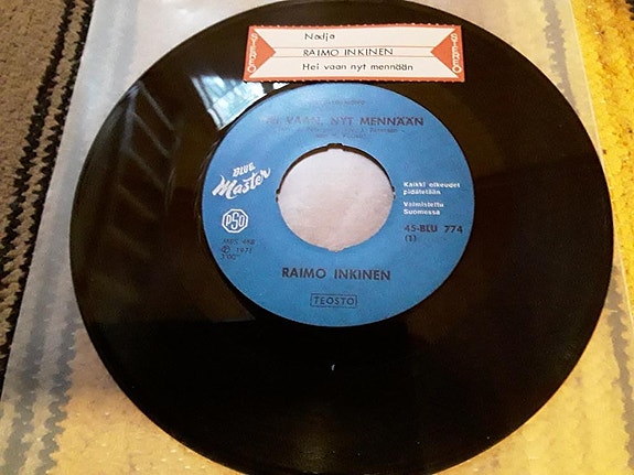 Raimo Inkinen 7" Hei vaan,nyt mennään / Nadja