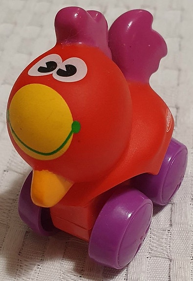Playskool punainen kana renkailla