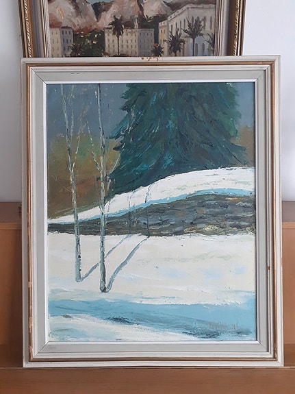 Olavi Uusitalo öljyvärimaalaus