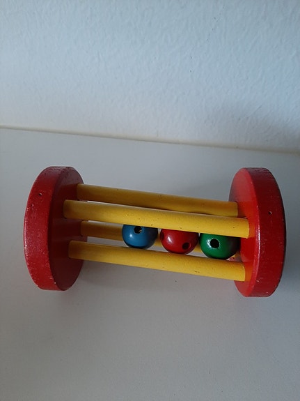 Retro puinen helistin/lelu Juho Jussila / Brio?