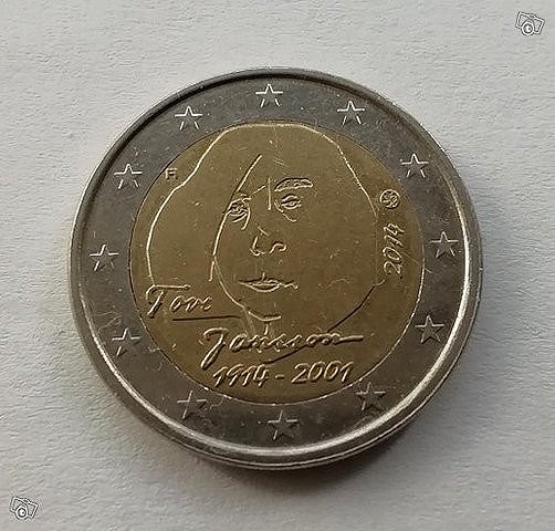 Suomi erikois 2 € 2014, Tove Jansson.