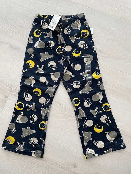 Esprit uudet 92/98cm tyttöjen leveälahkeiset / trumpettipuuvillahousut