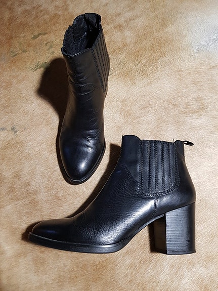 Vagabond 39/25cm nahka nilkkurit tolppakorko