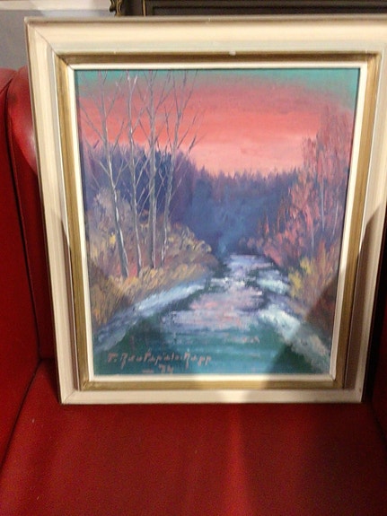 Taiteilija Rautpalo-Rapp konst painting koti mökki