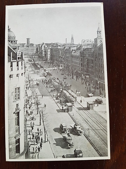 Helsinki Mannerheimintie vanha postikortti