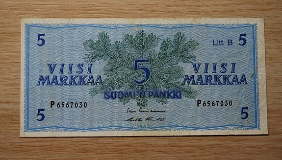 Suomen pankki 5 Markkaa 1963