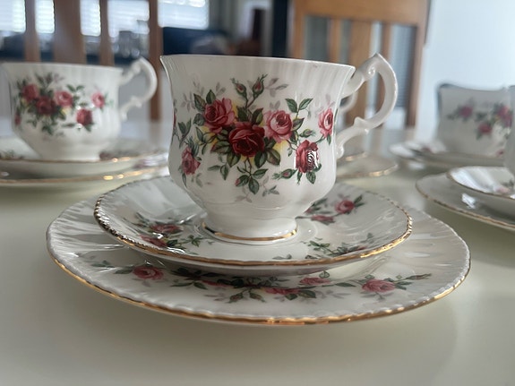 Royal fine bone china Minuet. Vintage.