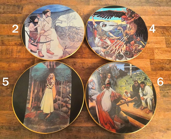 Arabia Akseli Gallen-Kallela Kalevala Lautaset