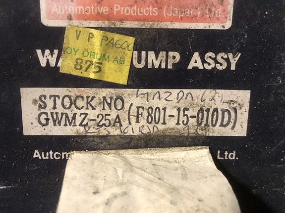 Mazda 626 GC 1.6-2.0 Vesipumppu 82-84